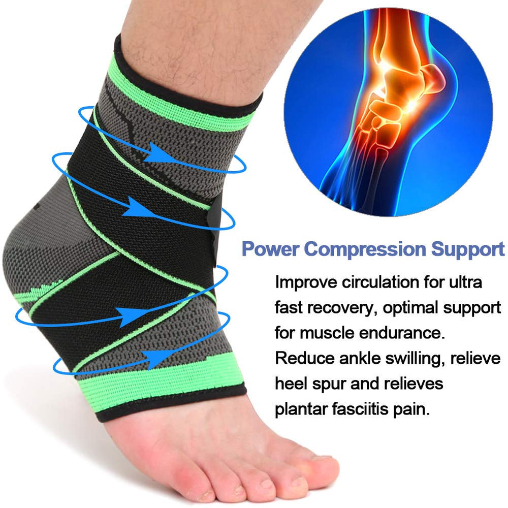 beister 1 Pair Ankle Brace Compression Support Sleeve f