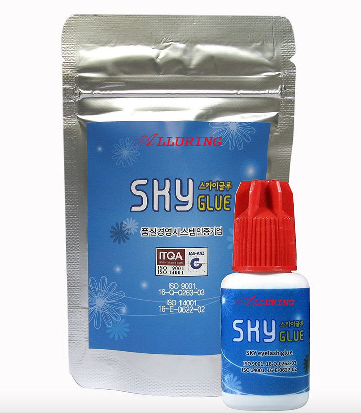 Alluring Glue S+ / Extra Powerful Strong Black Adhesive / 1-2 Sec Drying time/Retention - 7 Weeks/Semi-Permanent Eyelash Extensions
