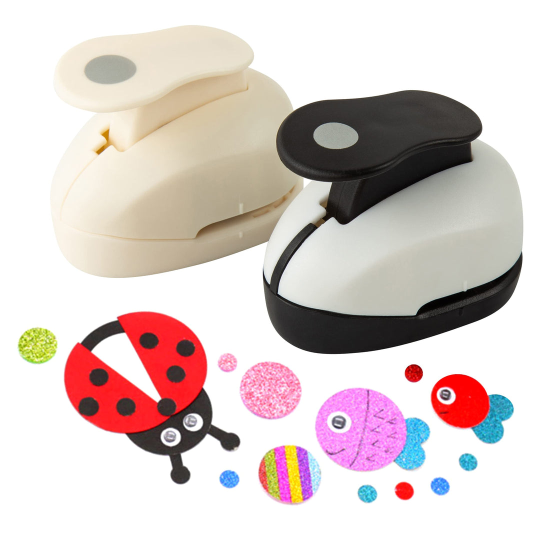 3PCS Circle Punch Hole Puncher (0.118inch+0.236inch+0.354inch) Circle Cutter Whole Puncher Paper Punch for Crafts Tiny Circle Punch Happy Planner 1/8 inch(3mm), 1/4 inch (6mm),0.354inch (9mm )