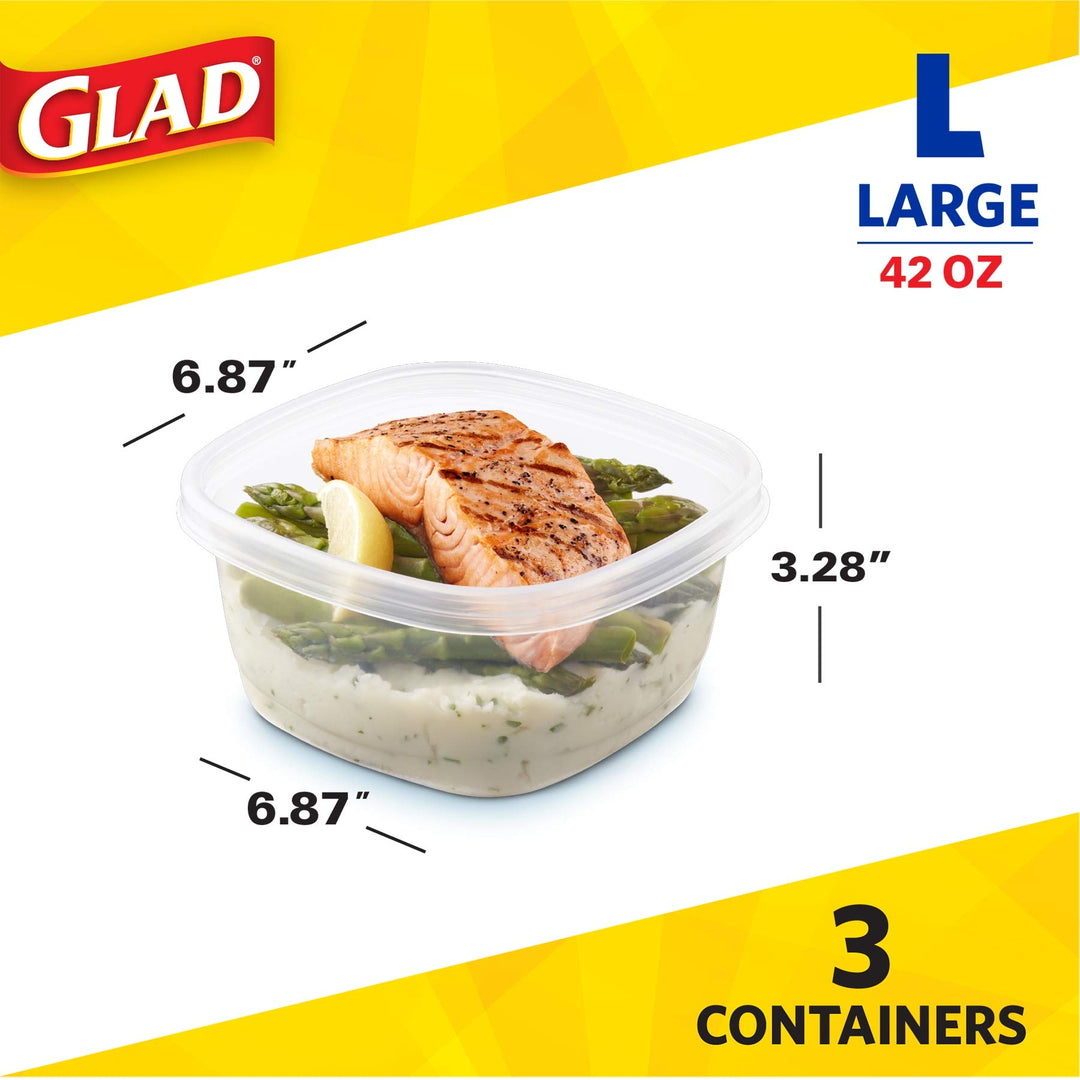 Glad GladWare Tall Entrée Food Storage Containers | Lar