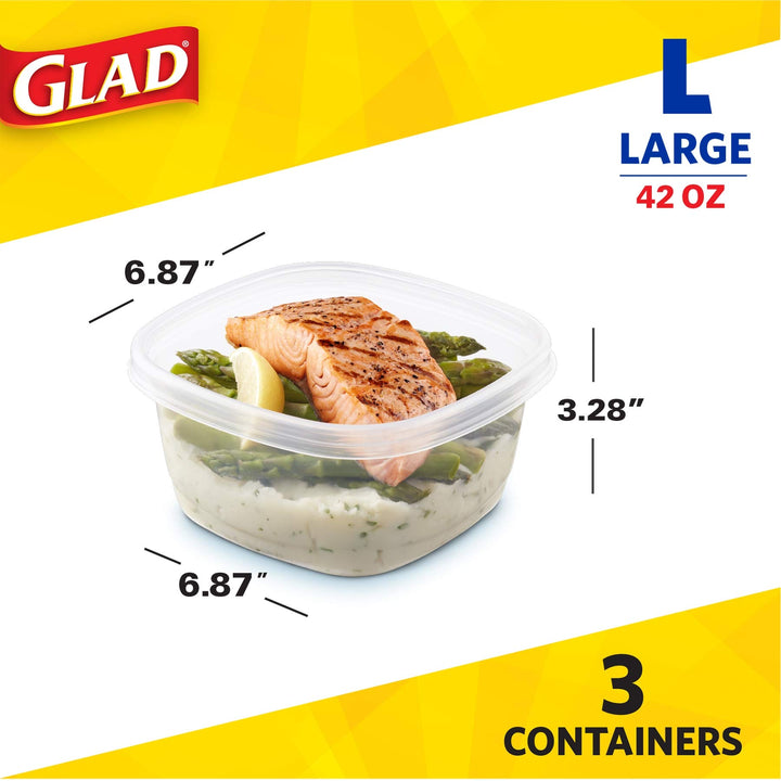 Glad GladWare Tall Entrée Food Storage Containers | Lar