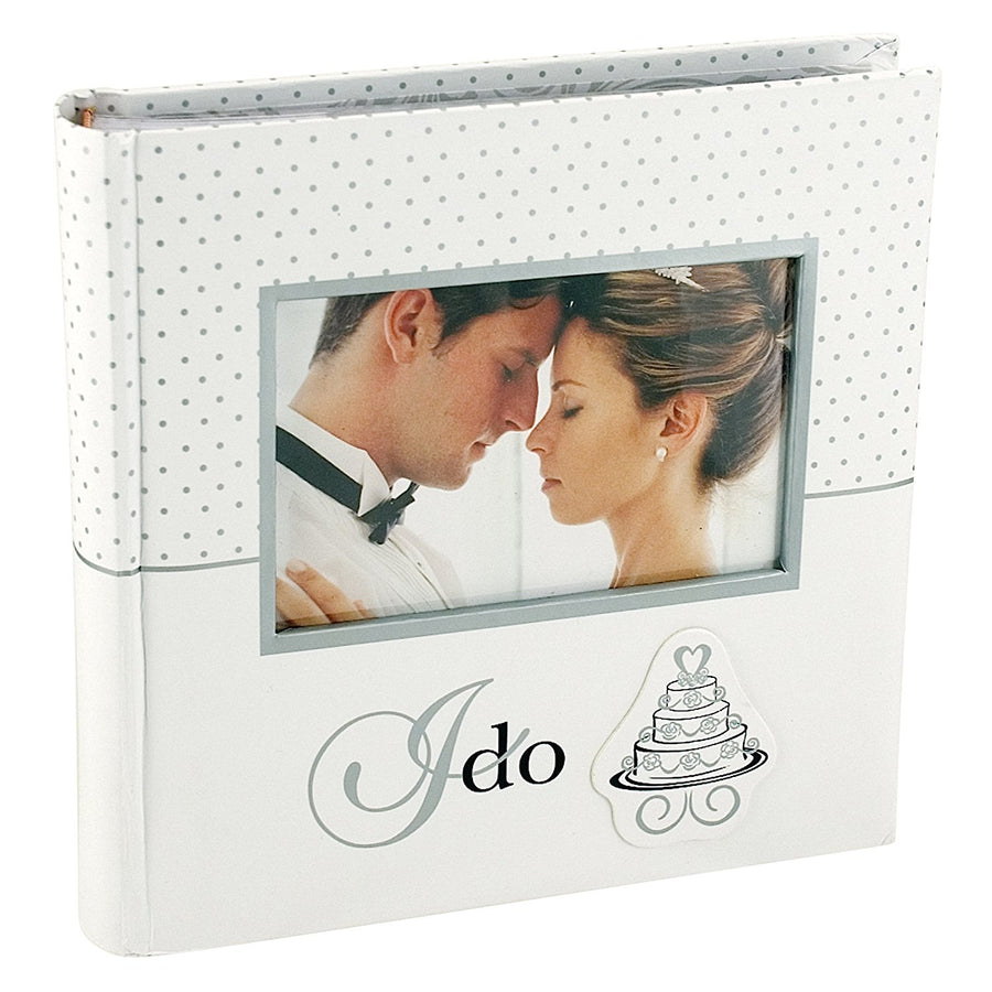 International Designs I Do Wedding Collection 2-Up with Memo Space Photo Album, 160-4x6, White