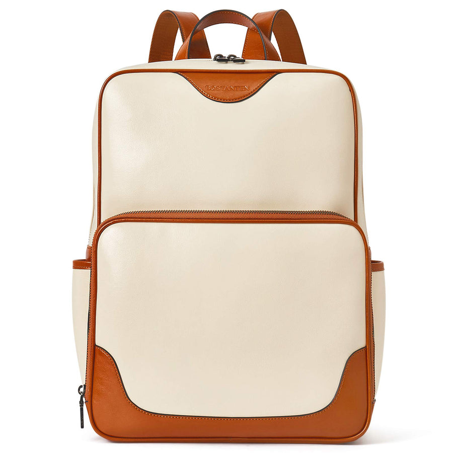 BOSTANTEN Genuine Leather 15.6 inch Laptop Backpack for