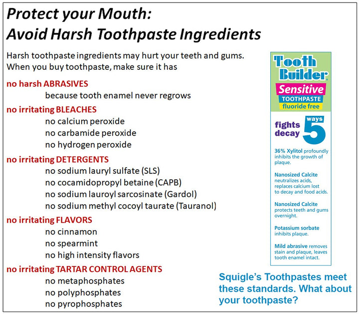 Tooth Builder Sensitive Toothpaste 4 Oz - 4 Pack
