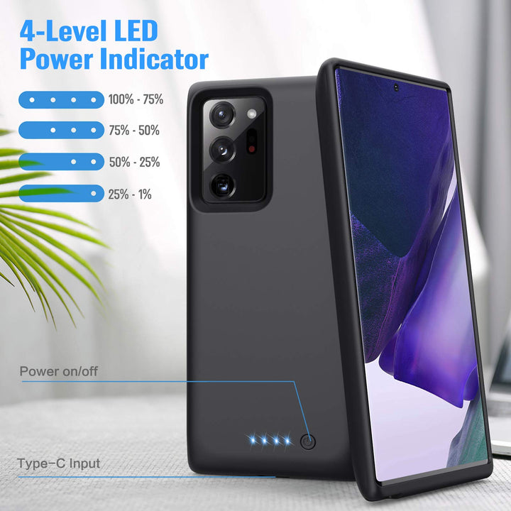 Battery Case for Samsung Galaxy Note 20 Ultra,[8500mAh] Protective Charging Case Extended Charger Case for Samsung Galaxy Note 20 Ultra 5G (6.9 inch)