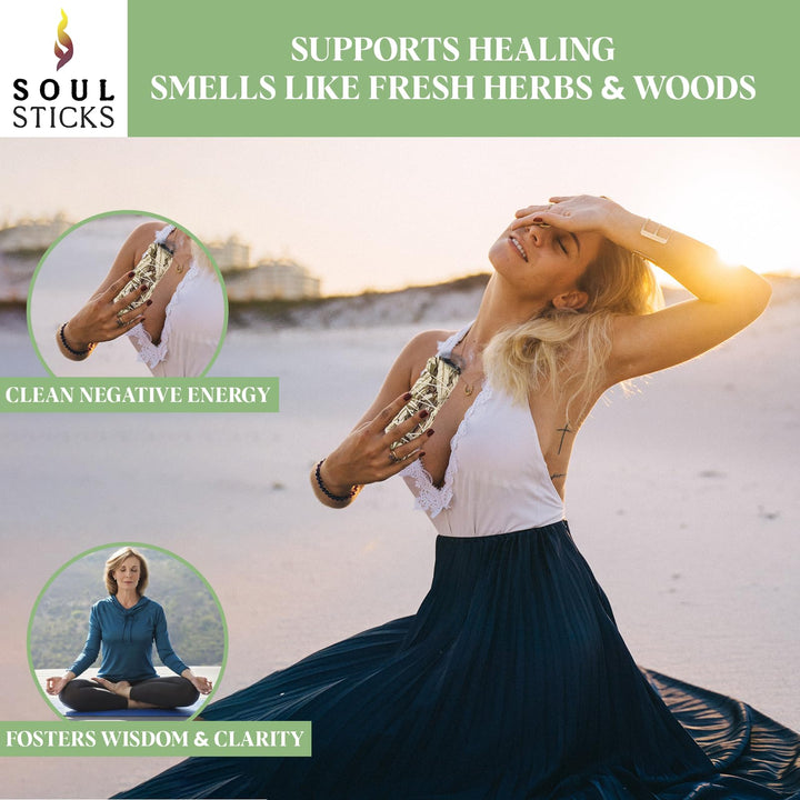 Soul Sticks 1 Pack 9 Inch Yerba Santa Smudge Stick with
