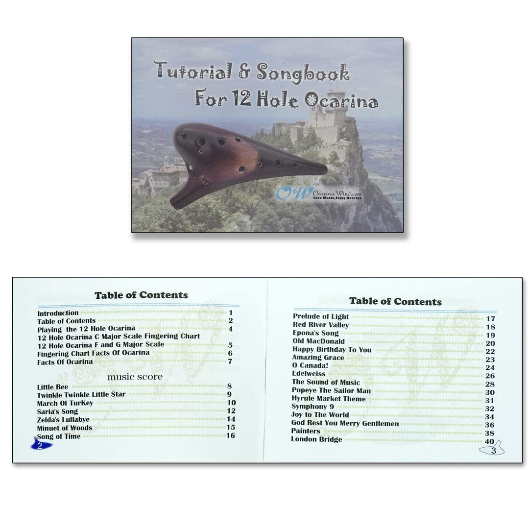 Forest Whisper 12 Hole Ocarina Classic Straw Fire Masterpiece Collectible, Alto C Ceramic Ocarina - Highly Recommended Christmas Gift Idea Music Instrument Shop Owner