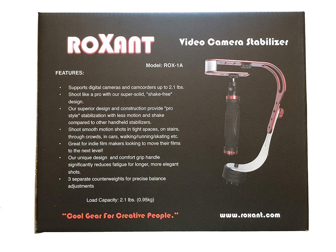 Roxant Pro Video Camera Stabilizer with Phone Clamp - C