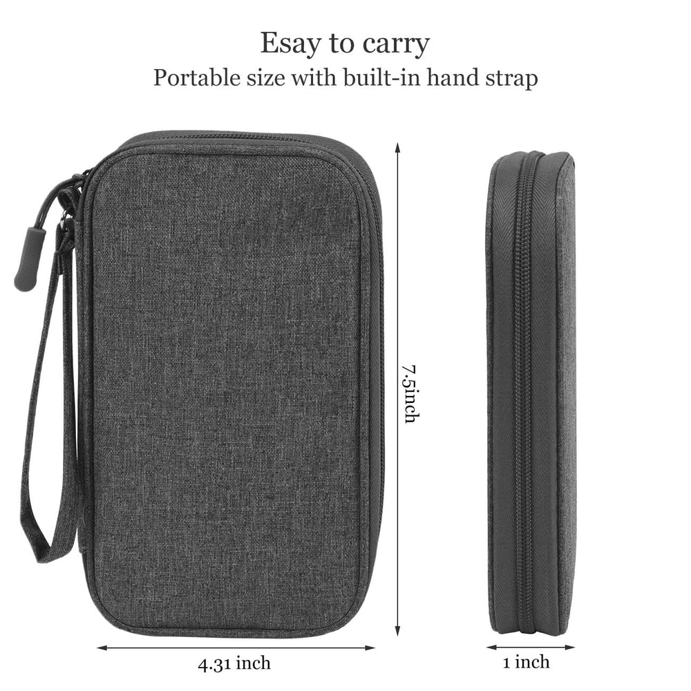 Electronic Accessories Bag, Universal Cable Cord Holder Organizer / Electronic Case, Waterproof Portable Cable Organizer Bag, USB Flash Drives Bag, Cable case Bag, USB Case Organizer, USB Charger Bag