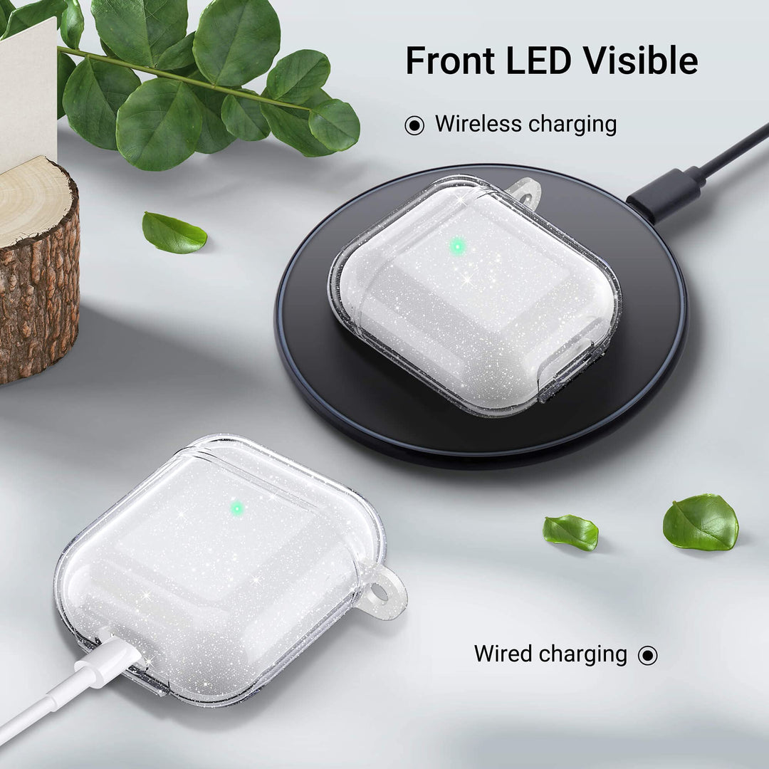 ULAK Compatible with Airpods Case Cover Clear, Designed
