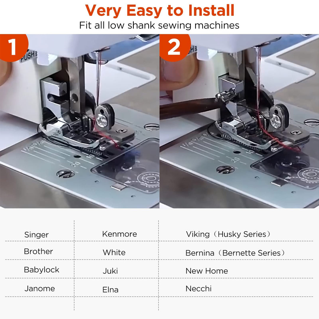 Side Cutter Sewing Machine Presser Foot Feet Attachment Accessory for All Low Shank Singer Janome Brother, Overlock Machine Presser Foot