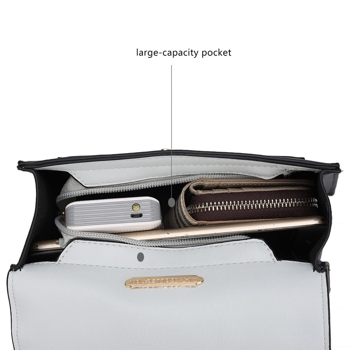 MKF Collection Shoulder Bag for Women,Vegan Leather Sat