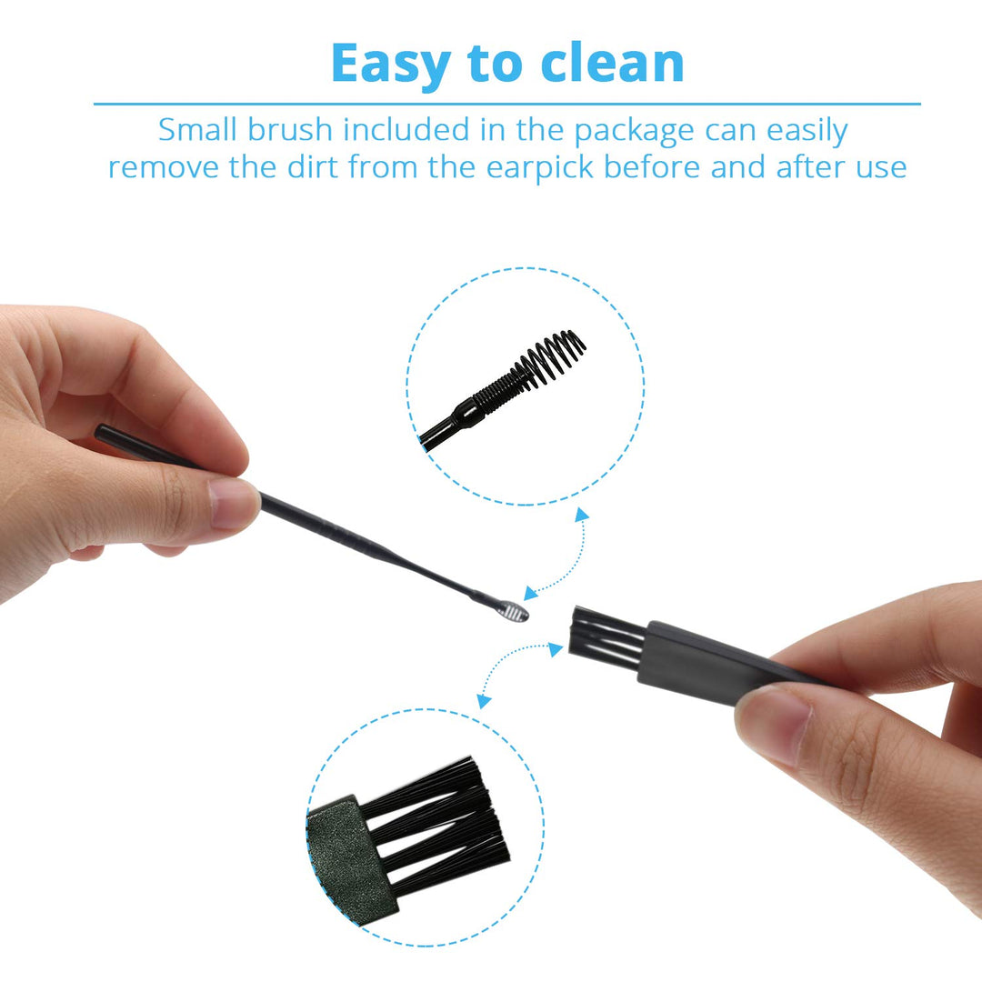 5 Pcs Ear Pick Earwax Removal Kit, MJIYA Ear Cleansing 