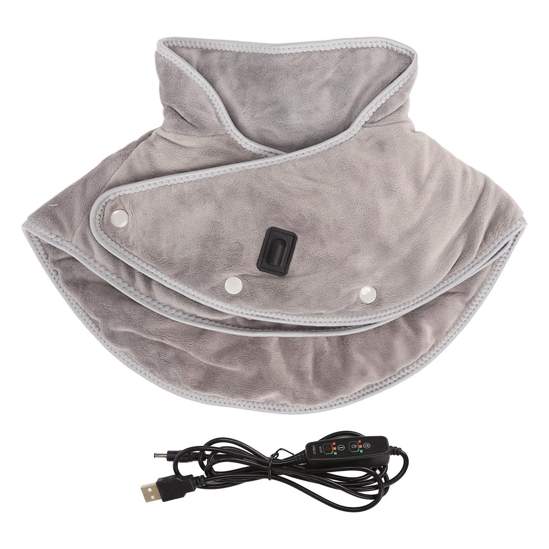 Heating Pad for Neck and Shoulder,Electric Heated Neck Wrap for Upper Back Pain and Cramps Relief Moist &amp; Dry Heat,3 Heat Setting