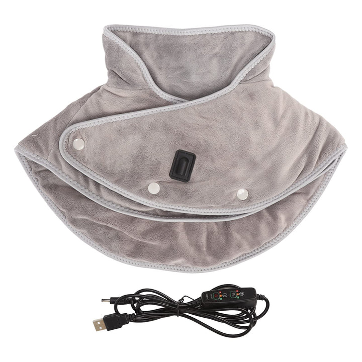 Heating Pad for Neck and Shoulder,Electric Heated Neck Wrap for Upper Back Pain and Cramps Relief Moist &amp; Dry Heat,3 Heat Setting