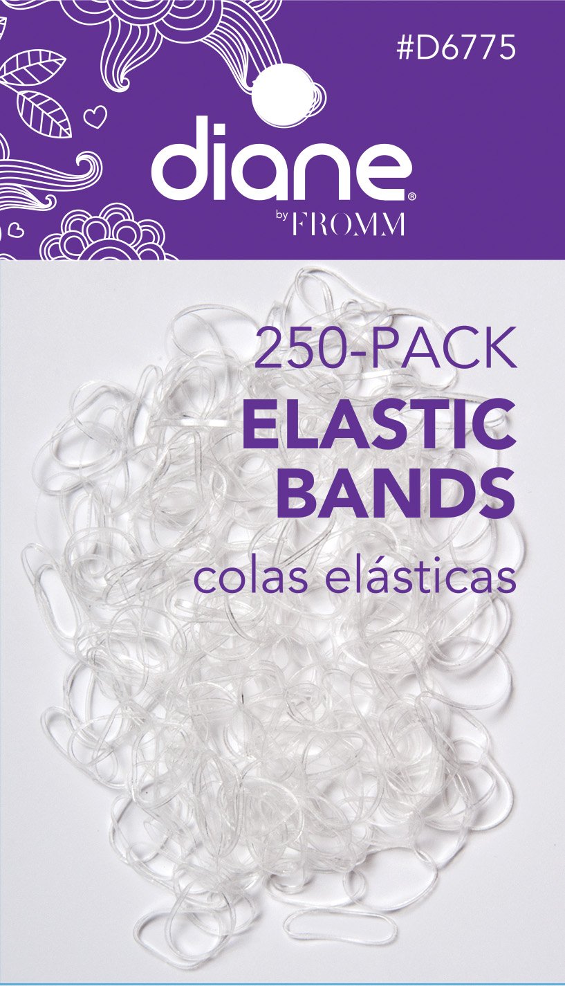 Rubber Bands - 250 Pack - Clear