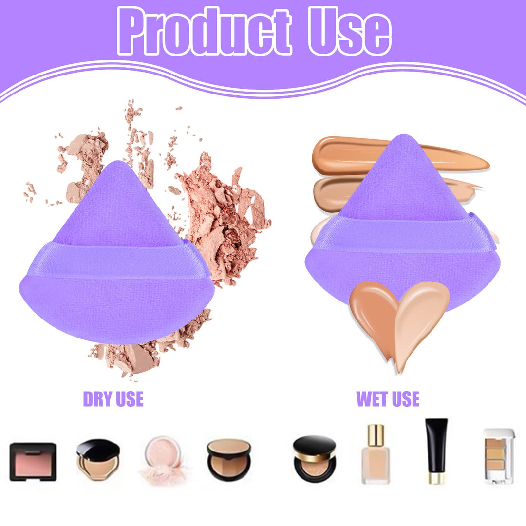 Powder Puff Face Soft Triangle Makeup Puff for Loose Po