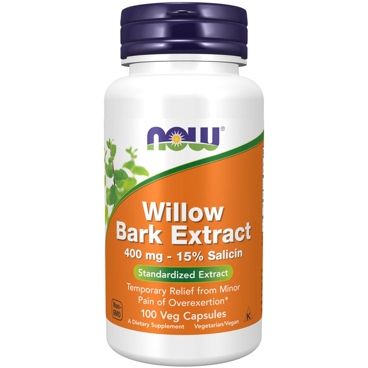 NOW Foods Supplements, White Willow Bark 400 mg with 15
