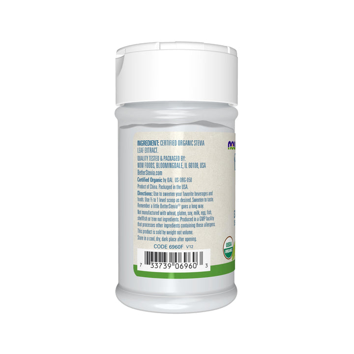 NOW Foods, Certified Organic Better Stevia, Extract Pow