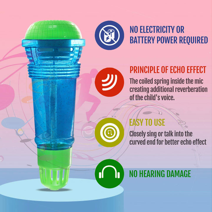 Novelty Place Echo Mic for Kids and Toddlers - Battery-