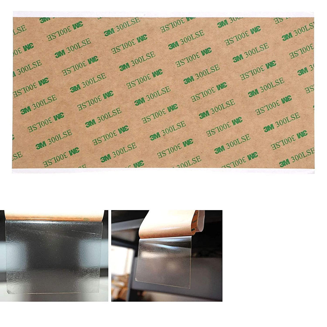 One Sheet Size 8 x 12, 3M 9474LE 300LSE Super-Strong Double-Sided Adhesive/Adhesive Transfer Tape, Ideal for attaching digitizers to Phones and Tablets. [9474-08x12]