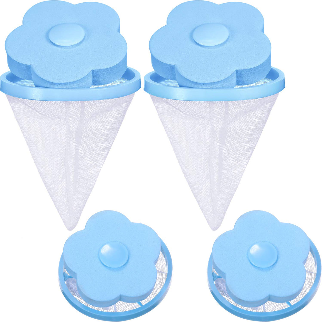 4 Pieces Reusable Washing Machine Lint Catcher Househol