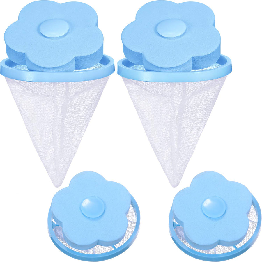 4 Pieces Reusable Washing Machine Lint Catcher Househol