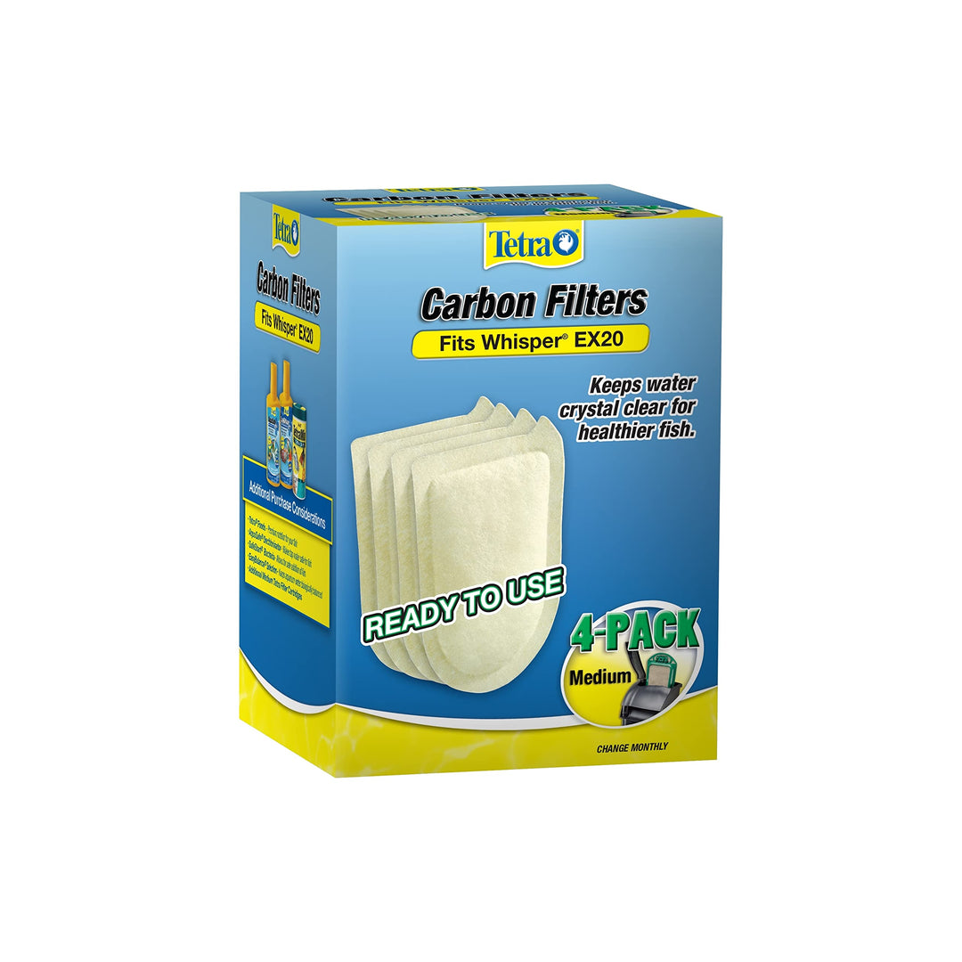 Whisper EX Carbon Medium Round Filter Cartridges, 4-Count