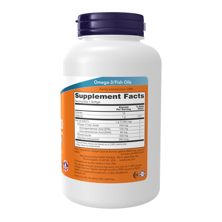 Supplements, Neptune Krill, Double Strength 1000 mg, Phospholipid-Bound Omega-3, 120 Softgels