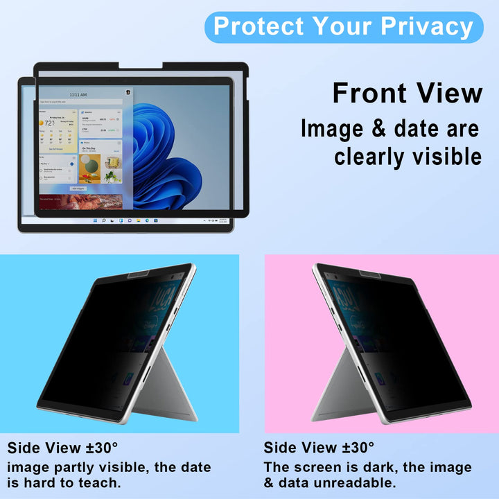 Surface Pro Privacy Screen, Microsoft Surface Pro 7 Plus, Pro 7, Pro 6, Pro 5th Gen (2017) (LTE), Pro 4 12.3 inch, Removable Provide Privacy, Anti-Blue Light, and Anti-Glare