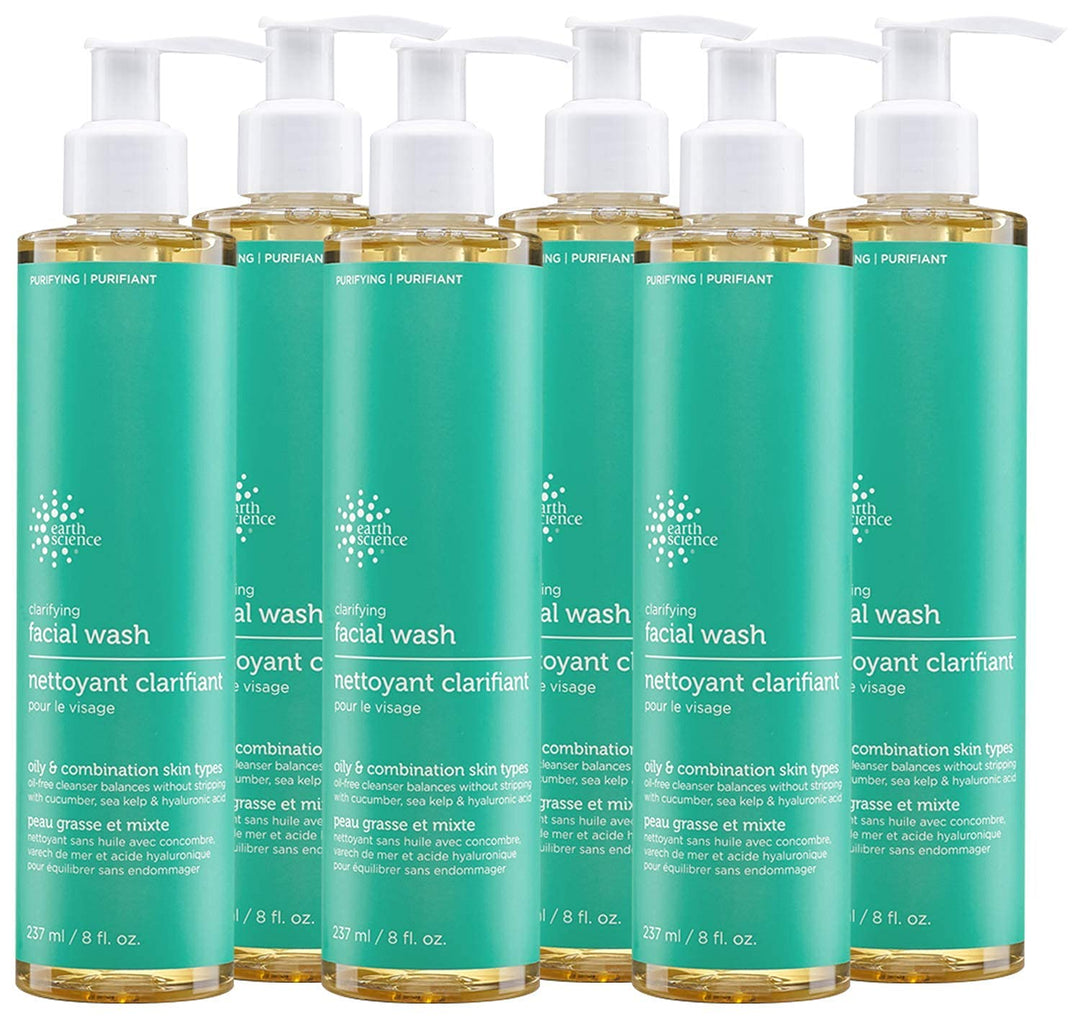 EARTH SCIENCE - Gentle Clarifying Facial Wash For Oily, Combination Skin Types (6pk, 8 fl. oz.)