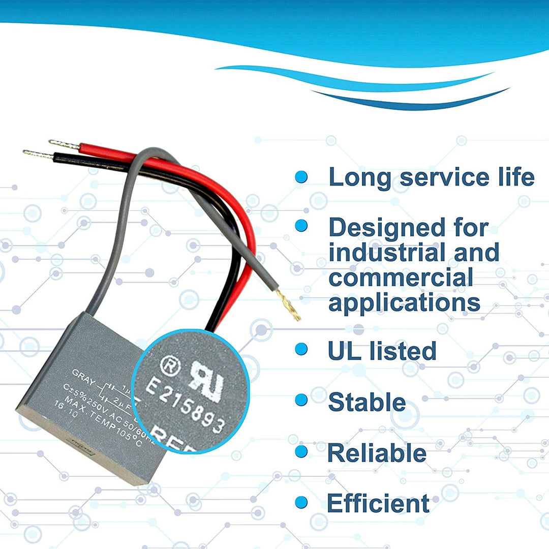 HQRP Capacitor Compatible with Hampton Bay Ceiling Fan 