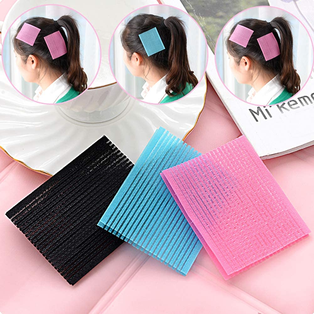 Hair Pad Packing 28 Hair Sticker Clip Bang Fixed Seamless Magic Paste Posts Magic Tape Fringe Hair Bang Patch (Black)