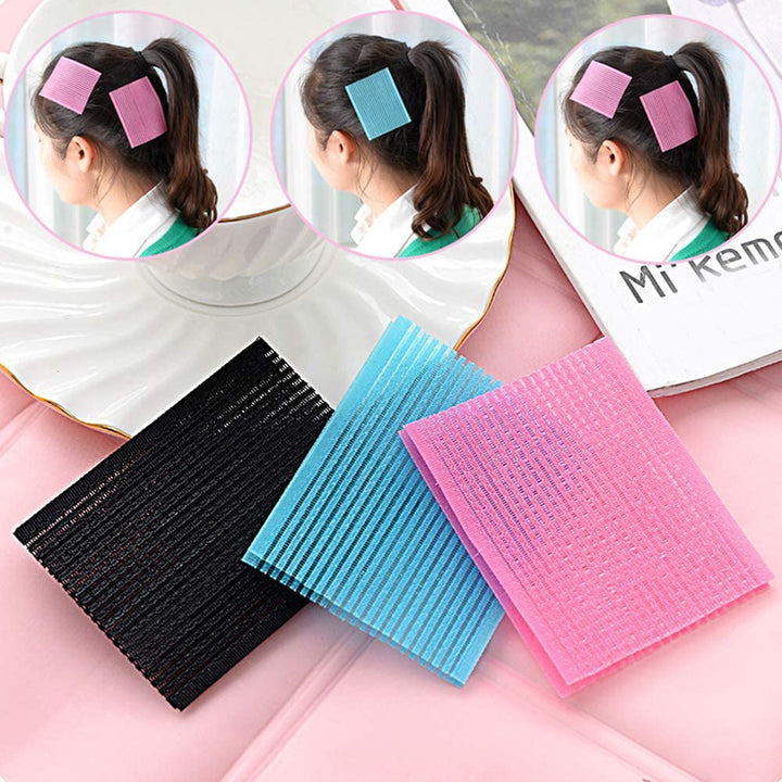 Hair Pad Packing 28 Hair Sticker Clip Bang Fixed Seamless Magic Paste Posts Magic Tape Fringe Hair Bang Patch (Black)