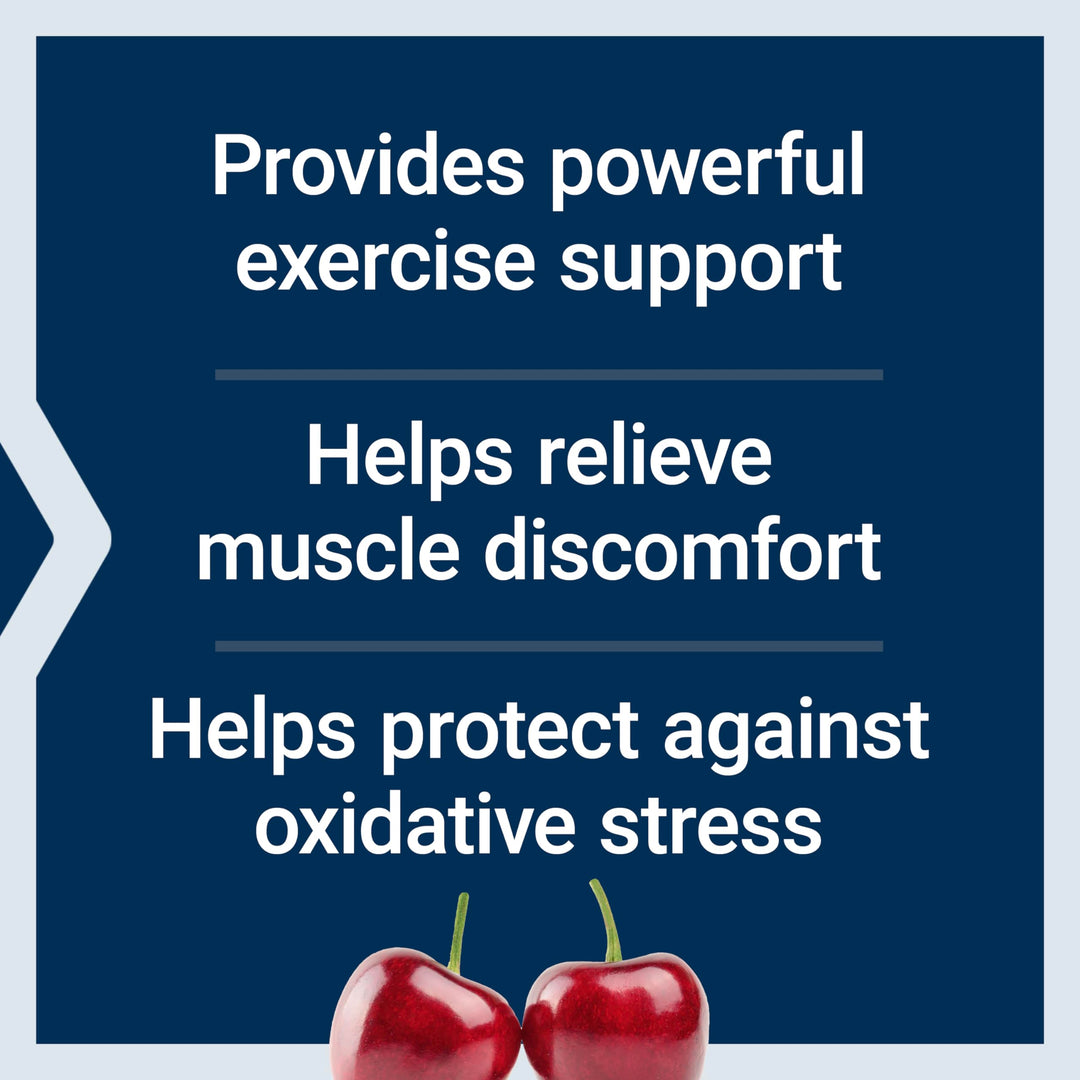 Tart Cherry with CherryPURE®, anthocyanins, oxidative Stress, Muscle Recovery, Exercise Support, Muscle Comfort, Vegetarian, Gluten-Free, Non-GMO, 60 Capsules