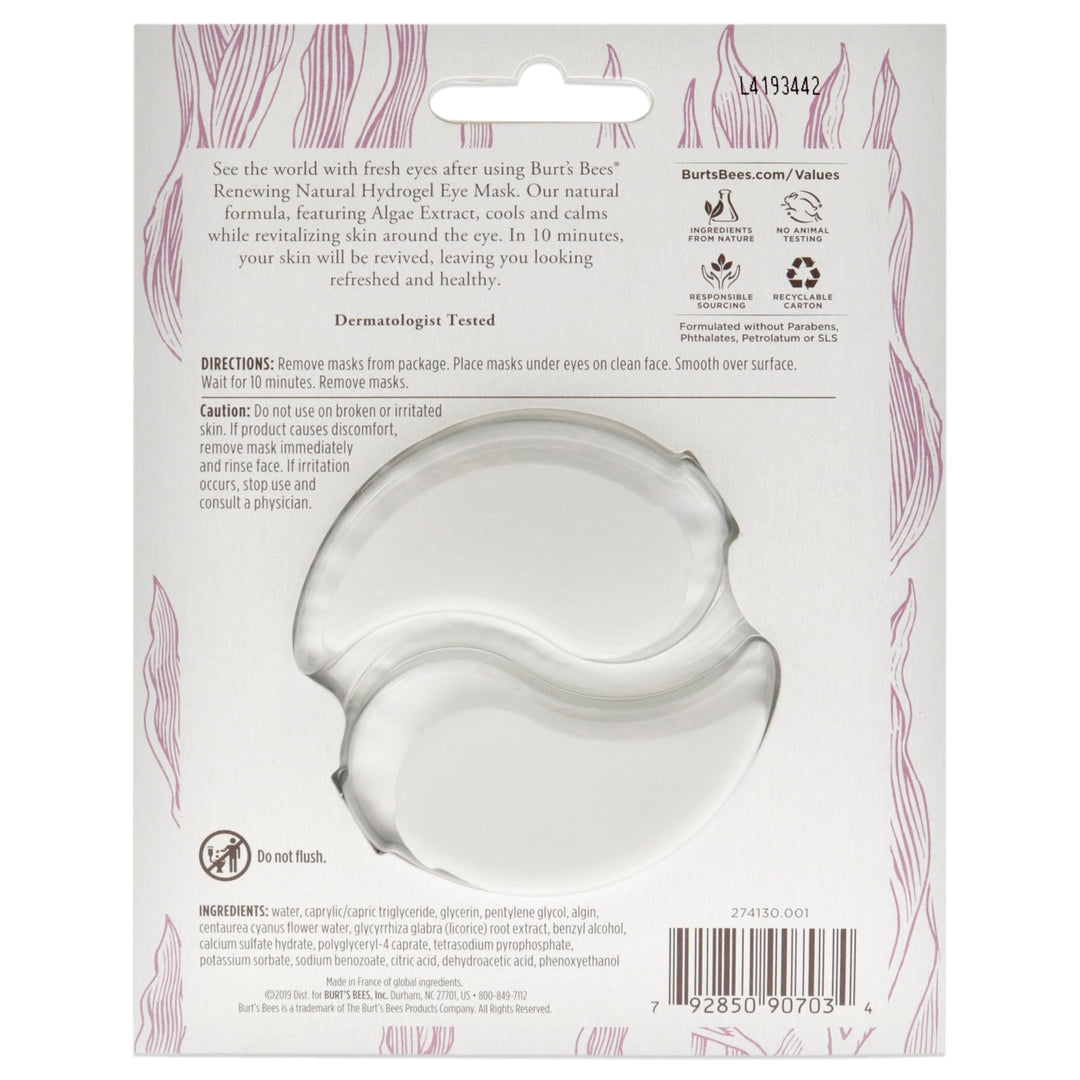 Burt&#39;s Bees Burts Bees Renewing Natural Hydrogel Eye Mask