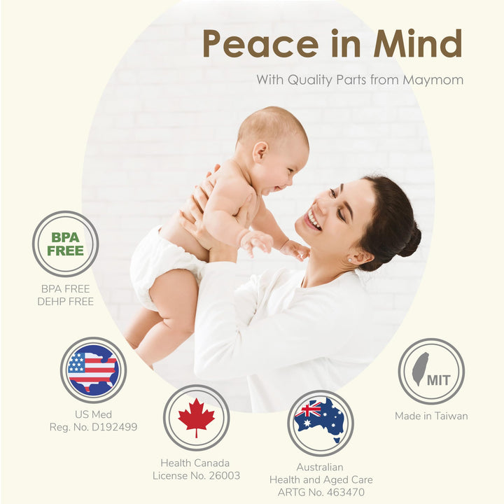 Maymom Travel Bottle Caps Compatible with Avent Bottle; Cap Replace Avent Natural Bottle Screw Ring n Sealing Disc; Fit Avent Anti-colic Polypropylene, Glass Bottle, Avent PP, Bottle Lids Replacement