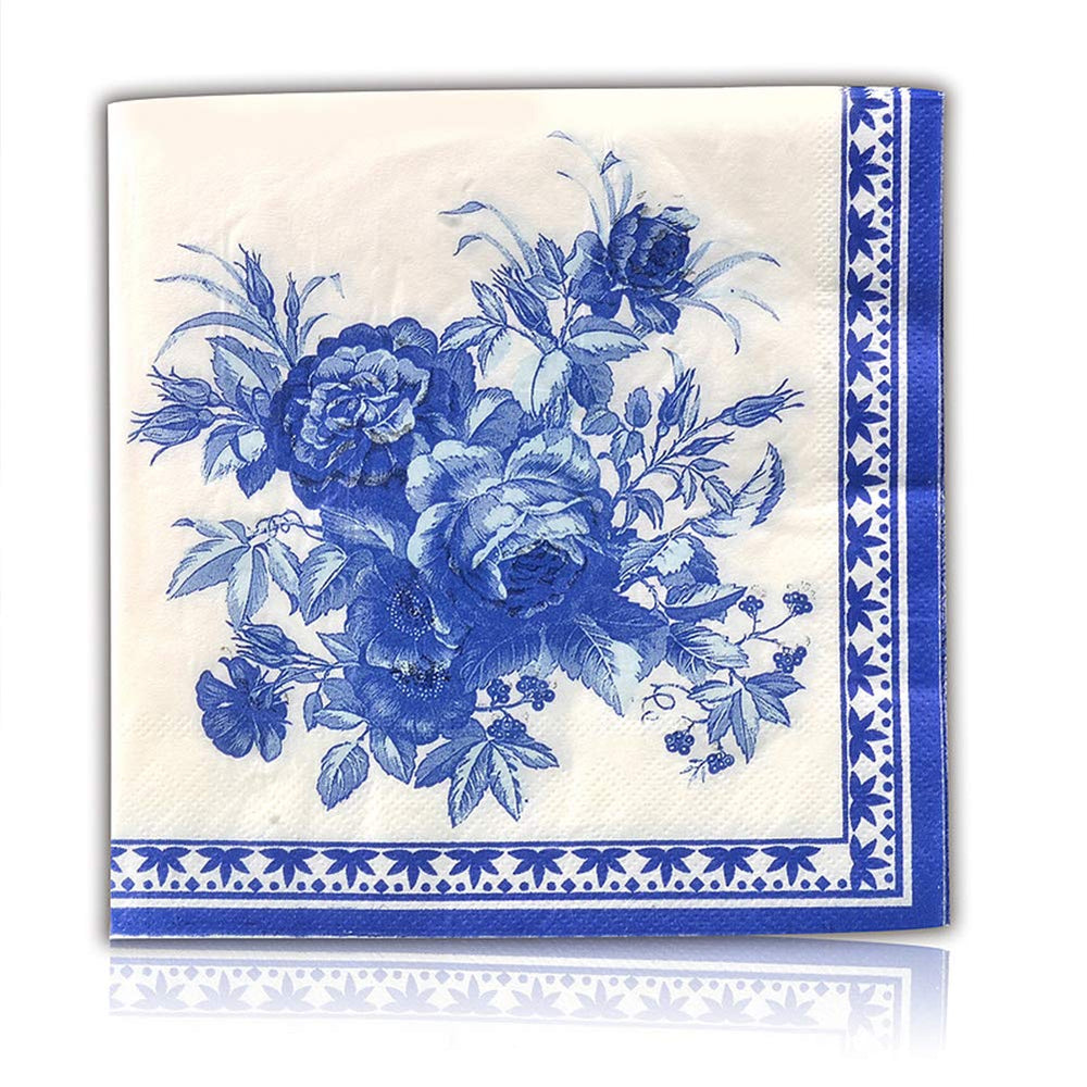 Meiosuns Napkins Floral Paper Napkins Tea Cups Paper Co