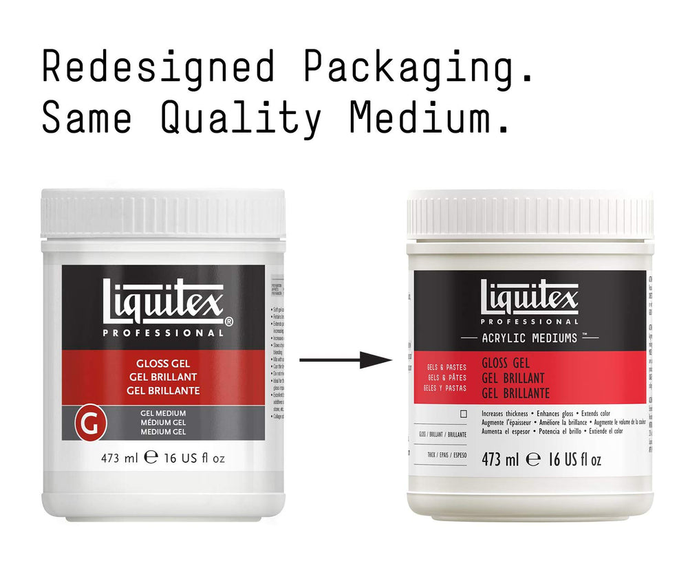 Liquitex Professional Ultra Matte Gel Medium, 16-oz