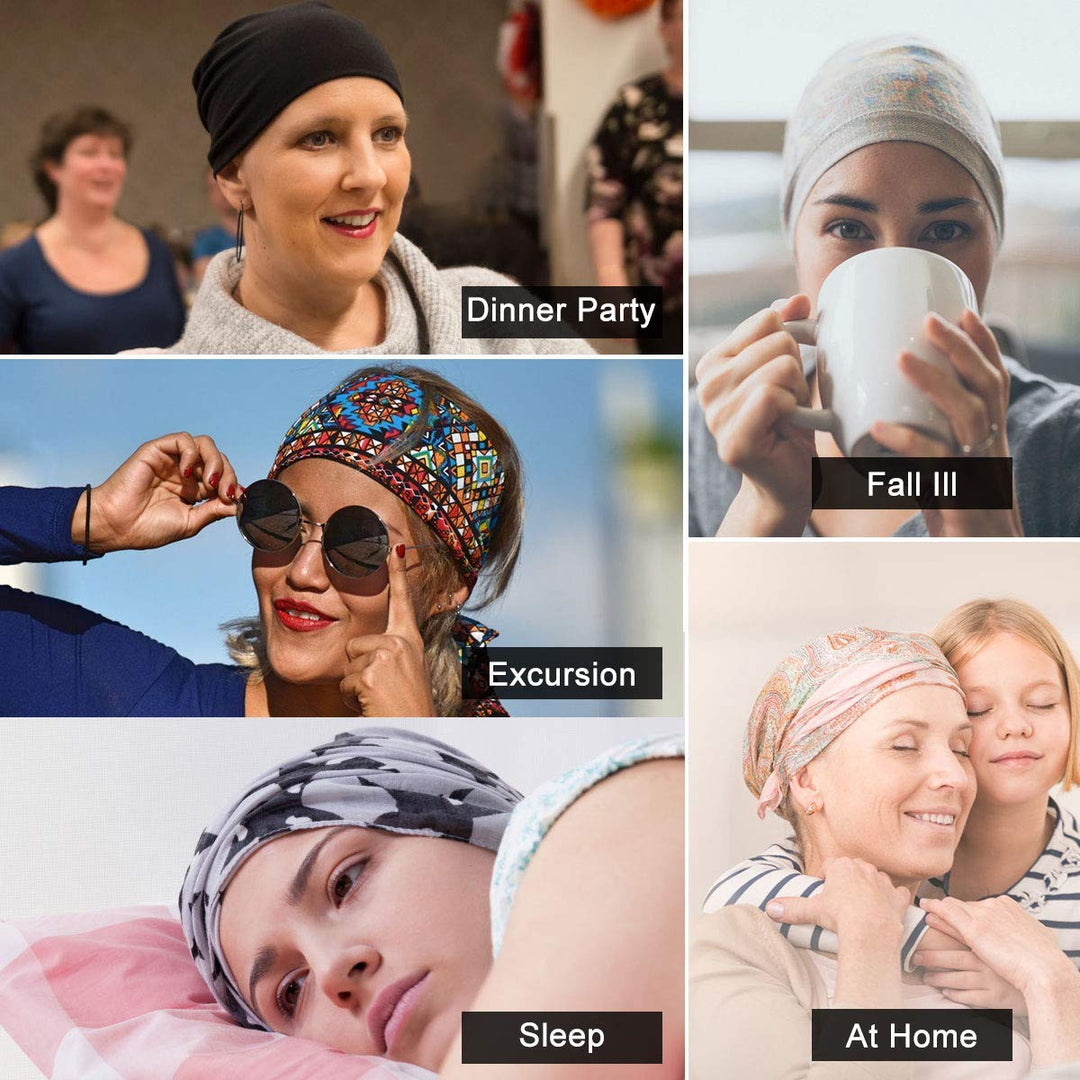 Womens Slouchy Beanie Cotton Chemo Caps Cancer Headwear Hats Turban