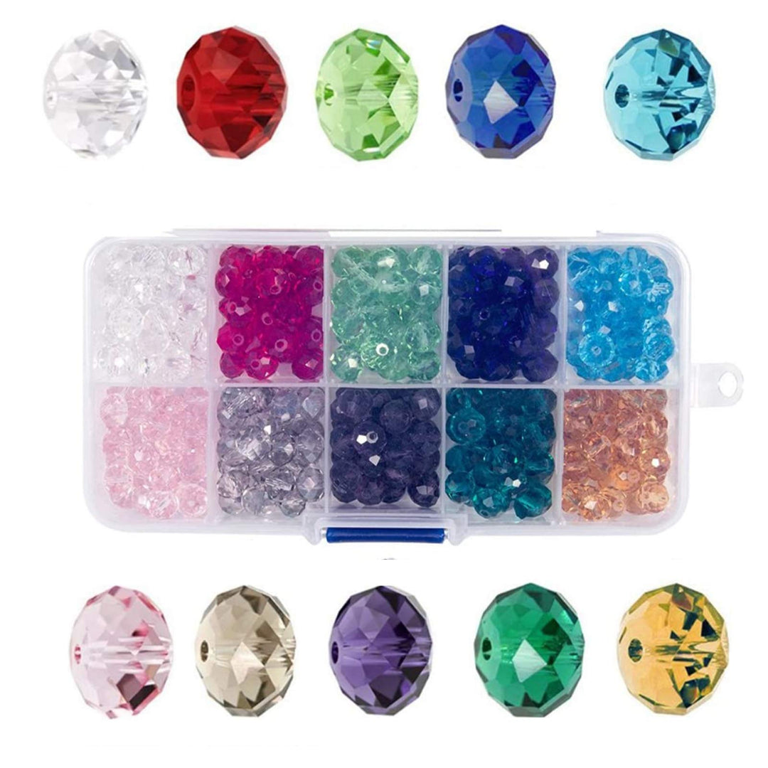 Bingcute Wholesale Briolette Crystal Glass Beads Findin