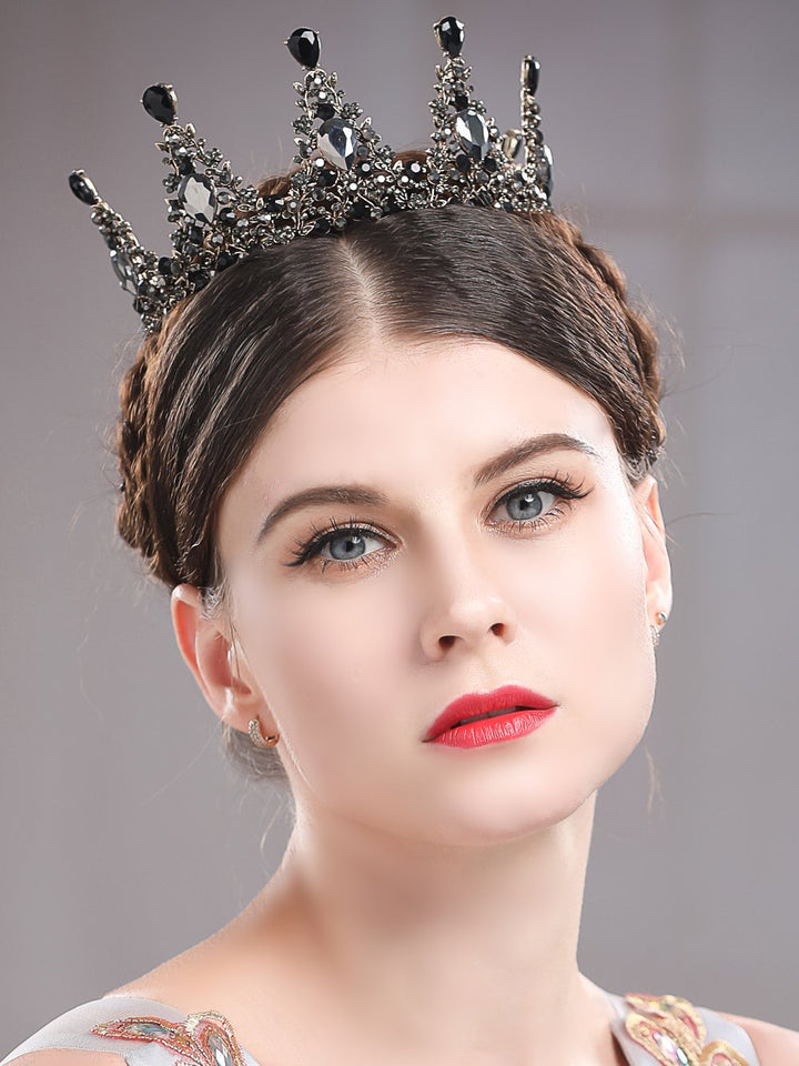 Aukmla Wedding Crowns and Tiaras Baroco Style for Women (Princess Style)