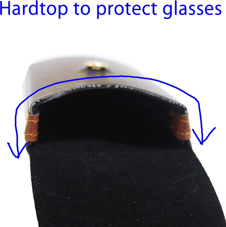 Slim, Light, semi- Hard, Eye Glasses Case (Black)