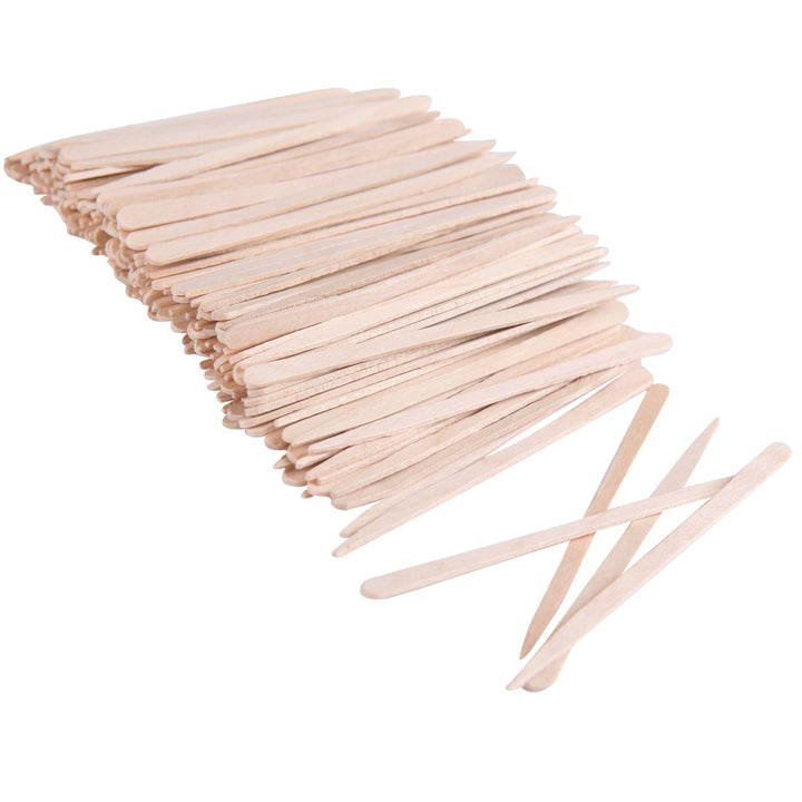 Senkary 600 Pieces Wooden Waxing Sticks Small Wax Stick