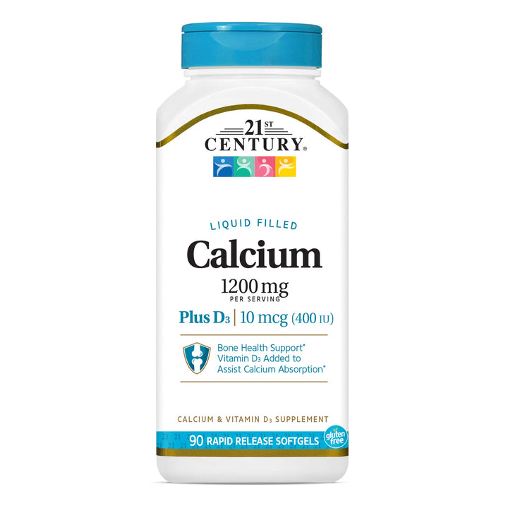 21st Century Calcium Plus D3 Liquid Filled Softgel, 120