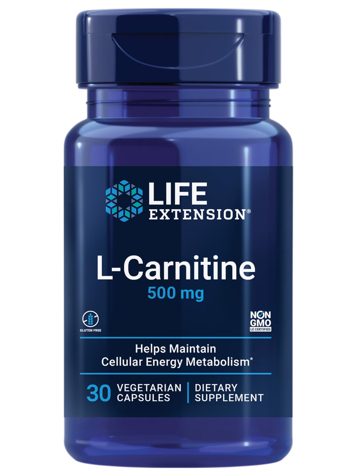 Life Extension L-Carnitine, 500 mg, 30 Vcaps