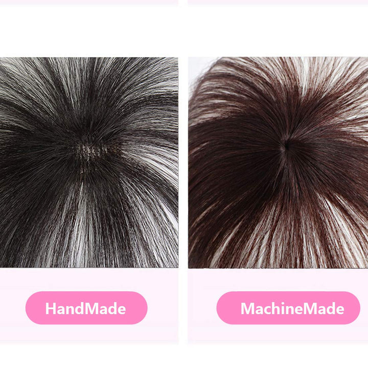 clip on bangs human hair 3D Clip-on Bangs Topper Real Hair Air Bangs One Piece Clip in Hair Topper/Hair Fringe (3D Machine Made, Natural Black)
