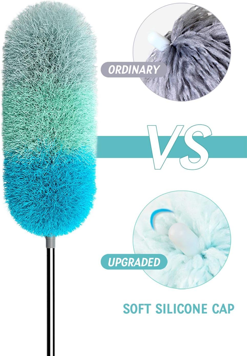 BOOMJOY Microfiber Telescoping Duster, 100 Extendable, 
