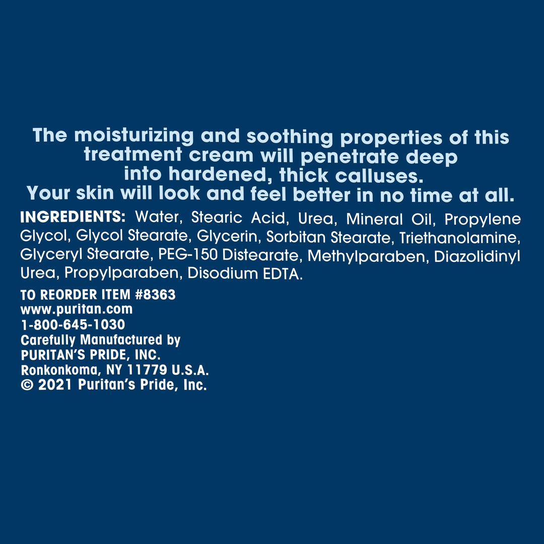 CALLUS TREATMENT CREAM PODIATRIST&#39;S FORMULA PURITAN&#39;S...