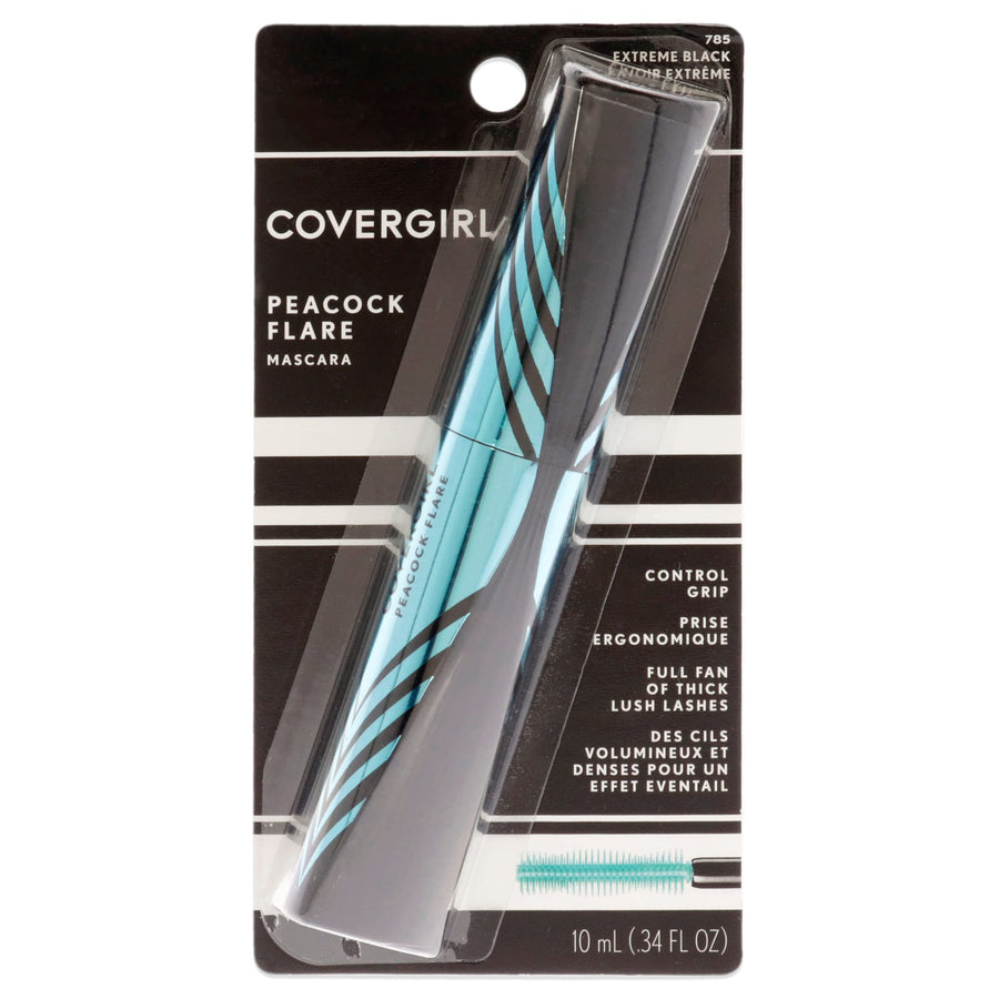 Peacock Flare Mascara, Extreme Black, 0.3 Ounce (packaging may vary)